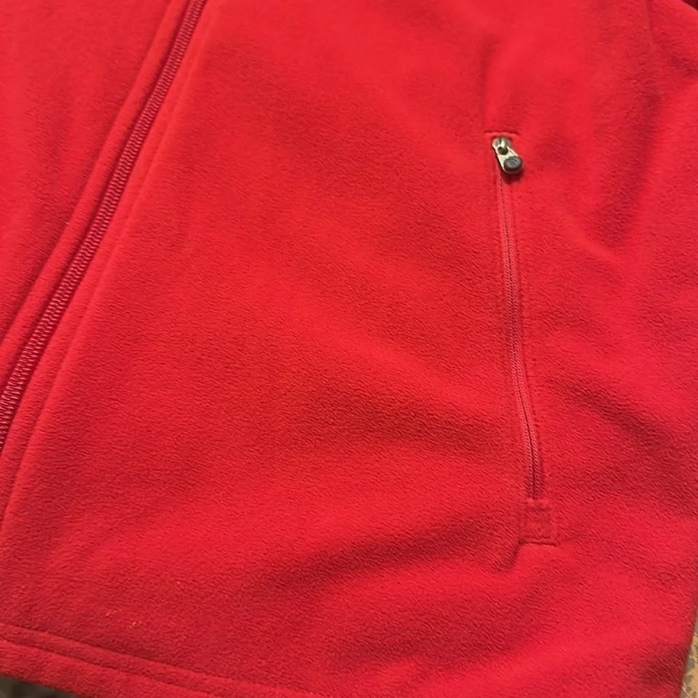 The North Face men’s red, full-zip fleece jacket size S/P